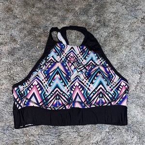 VS pink high neck sports bra size small